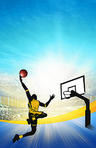 篮球酷炫背景 为您的设计注入体育激情与动感